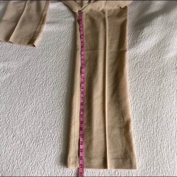 Zara Linen Look Rustic Wide Leg Pant XS NWT - Picture 8 of 9